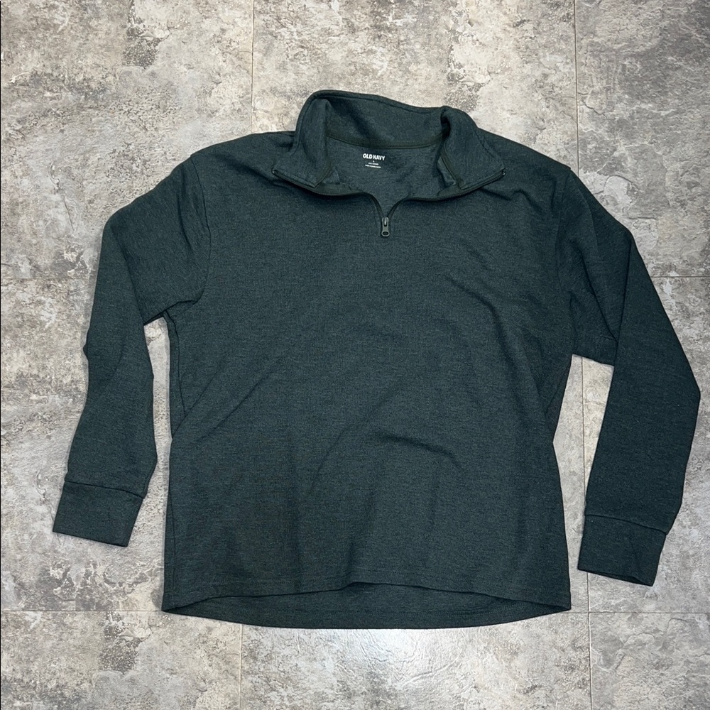 Men’s Old Navy Dark Green Quarter Zip (size Mens large)